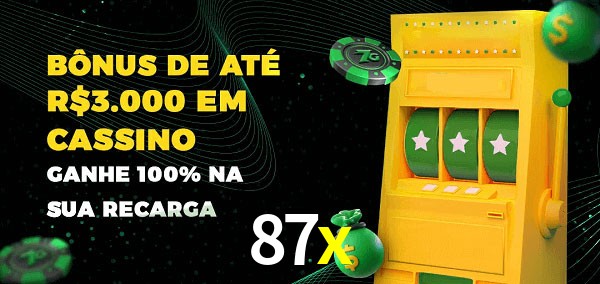 87x melhor bônus de depósito